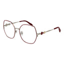 Montura de gafas roja para mujer