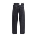 Black Recycled Cotton High-Waisted Jean