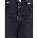 Black Recycled Cotton High-Waisted Jean