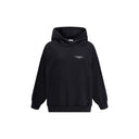 Sudadera negra con capucha de algodón