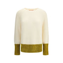 Suéter de lana con bloques de color