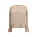 Beige Merino Wool Sweatshirt