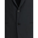 Chaqueta de un solo botón en lana virgen