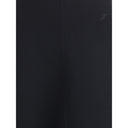 Black Cotton Midi Skirt