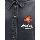 Camisa vaquera japonesa de mezclilla bordada Kenzo x Futura Workwear