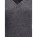 Gray Wool Long Sleeve T-Shirt