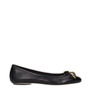 Black Leather Ballet Flats