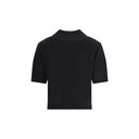 Black Wool Polo Shirt