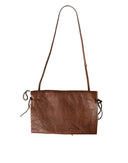 Brown Leather Fur Inner Lining Neck Strap WinterFleece Handwarmer