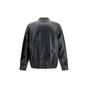 Black Polyester Bomber