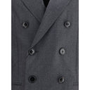 Gray Fleece Wool Blazer