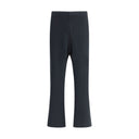 Black Cotton Casual Pants