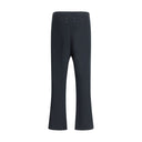 Black Cotton Casual Pants