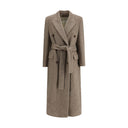 Beige Fleece Wool Coat