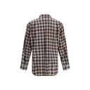 Brown Cotton Pattern Shirt