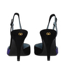 Black Leather High Heel Pumps