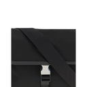 Black Recycled Polyamide Shoulder Bag