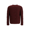 Bordeaux Fur Cashmere Sweater