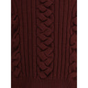 Bordeaux Fur Cashmere Sweater