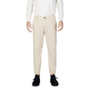 Beige Nylon Casual Pants