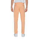 Orange Cotton Chino Pants