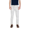 White Cotton Skinny Pants