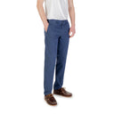 Blue Cotton Skinny Pants