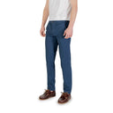 Blue Cotton Skinny Pants