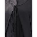 Black Acetate Casual Dress