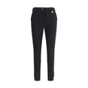 Black Cotton Casual Pants