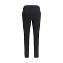 Black Cotton Casual Pants