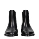 Black Leather Ankle Boots