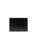 Black Leather Clutch Bag