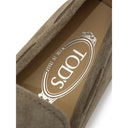 Beige Suede Leather Moccassin