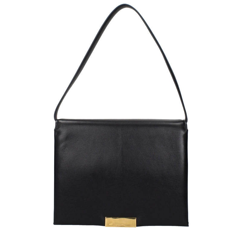 Black Leather Shoulder Bag