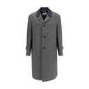 Gray Fleece Wool Coat