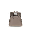 Beige Calf Leather Bos Taurus Handbag