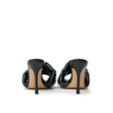 Sandalia de cuero verde