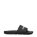 Black Cotton Slippers