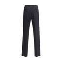Black Viscose Casual Pants