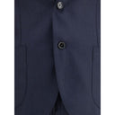 Blue Wool Two-Piece Suit