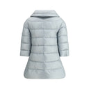 Light Blue Polyester Coat