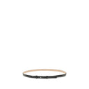 Black Leather Thin Belt