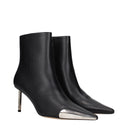 Black Leather Ankle Boots