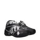 Black Leather High Top Sneakers