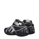 Black Leather High Top Sneakers