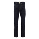 Blue Polyester Tapered Jeans