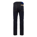 Blue Polyester Tapered Jeans