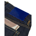 Blue Polyester Tapered Jeans