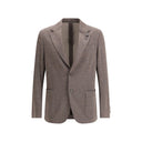 Brown Fleece Wool Blazer